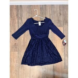 Paperdoll Juniors Dress – Size Small, Navy Blue, Sleeveless Casual Fit